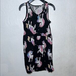 Colorful Unicorn Print Dress